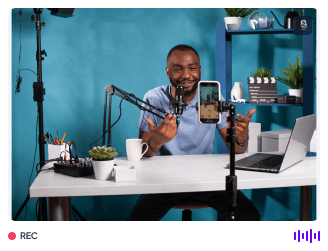 Host recording in a studio